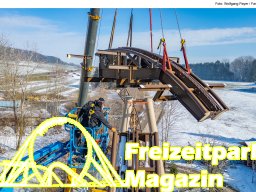 Aufbau des Themenbereichs „Sonnenbucht“ in FANTASIA (Januar 2025)